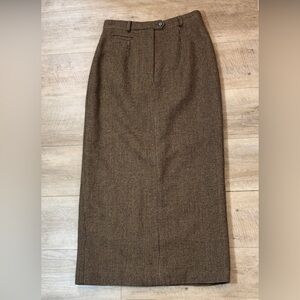 Lauren Ralph Lauren Brown Maxi Skirt
